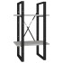 Estantería de 5 niveles madera de ingeniería gris 40x30x175