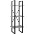 Estantería de 5 niveles madera de ingeniería gris 40x30x175