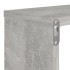 Estante de pared 4 uds contrachapado gris hormigón