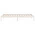 Estructura de cama individual sin colchón madera maciza