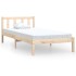 Estructura de cama sin colchón madera maciza 100x200