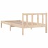 Estructura de cama sin colchón madera maciza 100x200