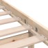 Estructura de cama sin colchón madera maciza 100x200