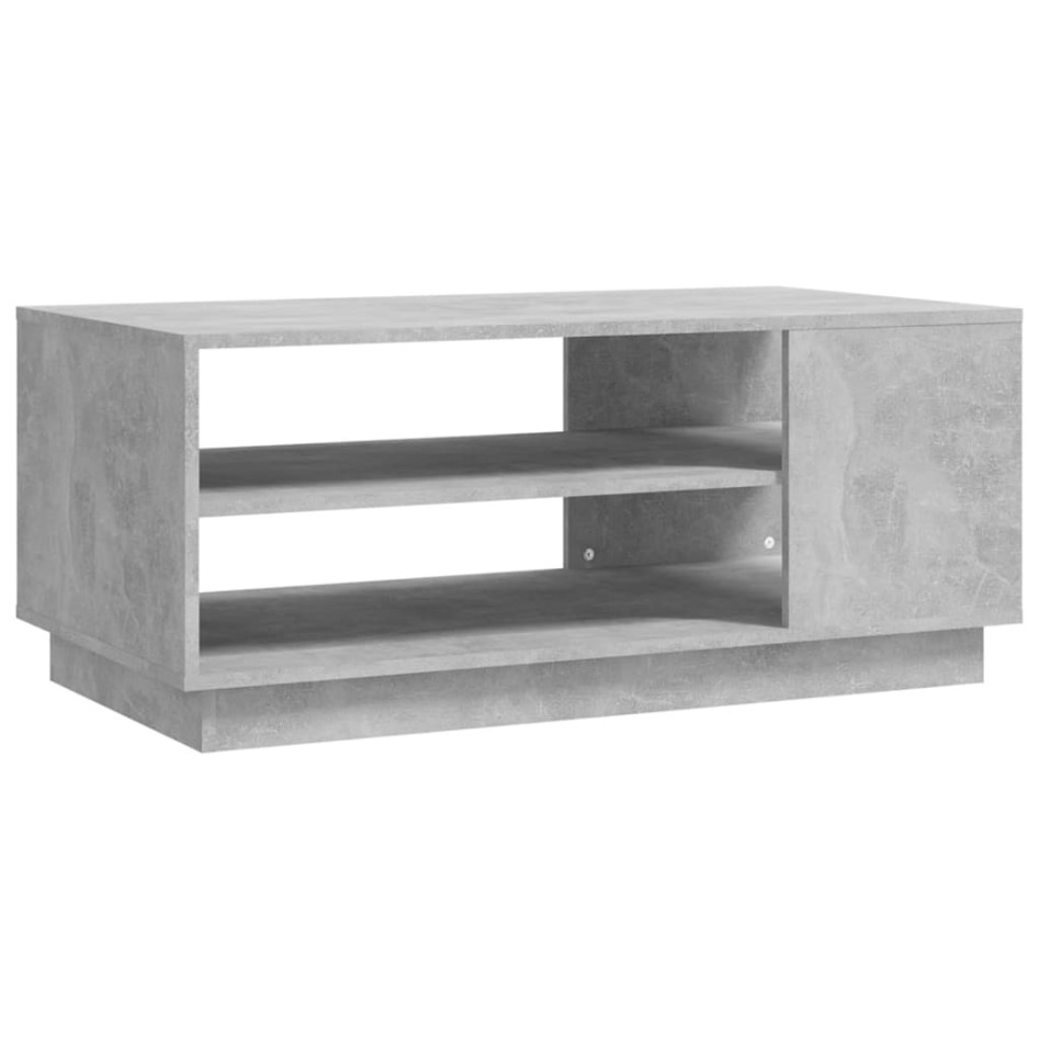 Mesa de centro madera de ingeniería gris hormigón 102x55x43