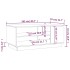 Mesa de centro madera de ingeniería gris hormigón 102x55x43