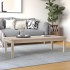 Mesa de centro de madera maciza de pino 110x50x30