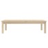 Mesa de centro de madera maciza de pino 110x50x30