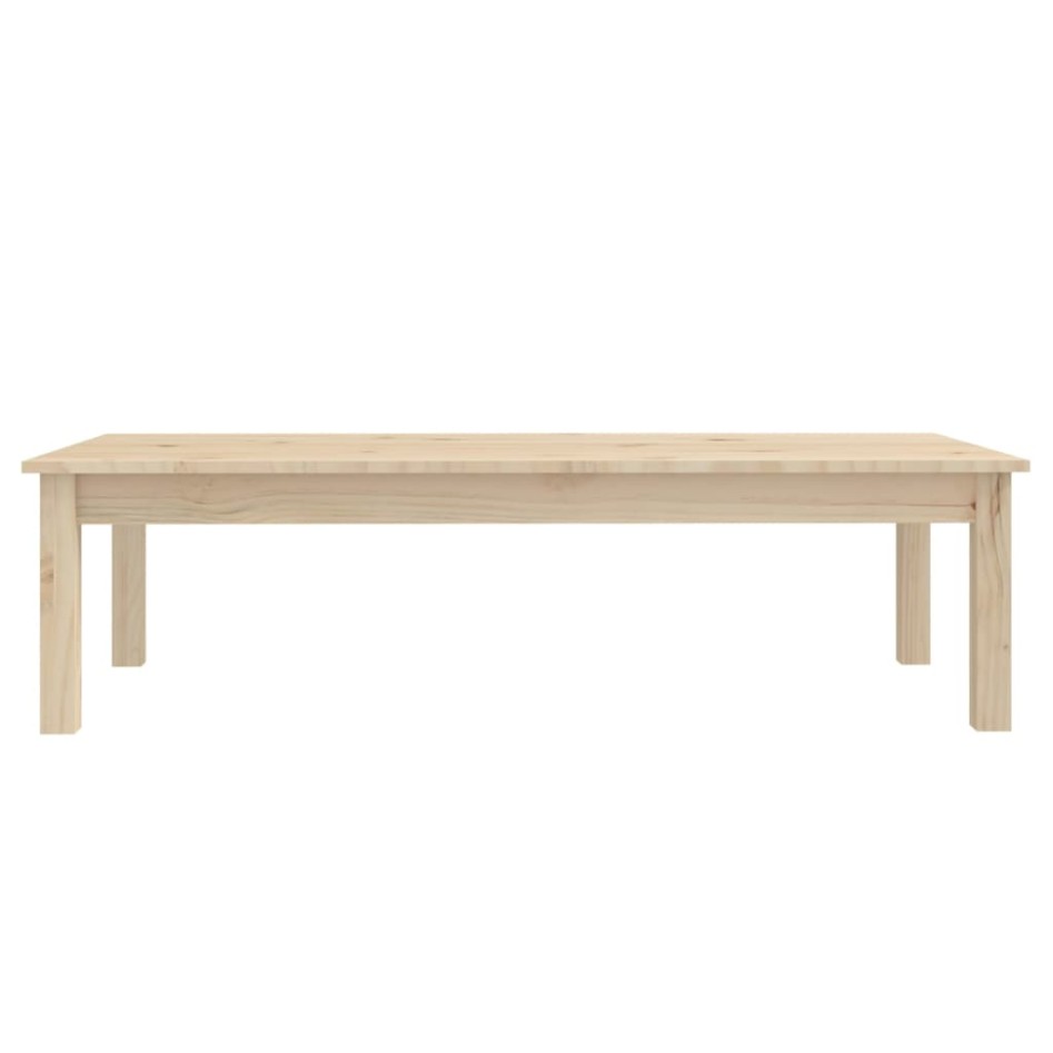Mesa de centro de madera maciza de pino 110x50x30