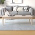 Mesa de centro de madera maciza de pino 110x50x30