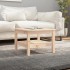 Mesa de centro de madera maciza de pino 55x55x40