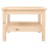 Mesa de centro de madera maciza de pino 55x55x40