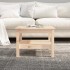 Mesa de centro de madera maciza de pino 55x55x40