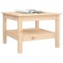 Mesa de centro de madera maciza de pino 55x55x40