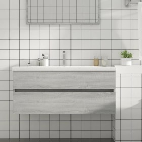 Mueble de lavabo madera de ingeniería gris Sonoma