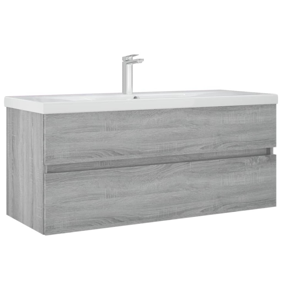 Mueble de lavabo madera de ingeniería gris Sonoma