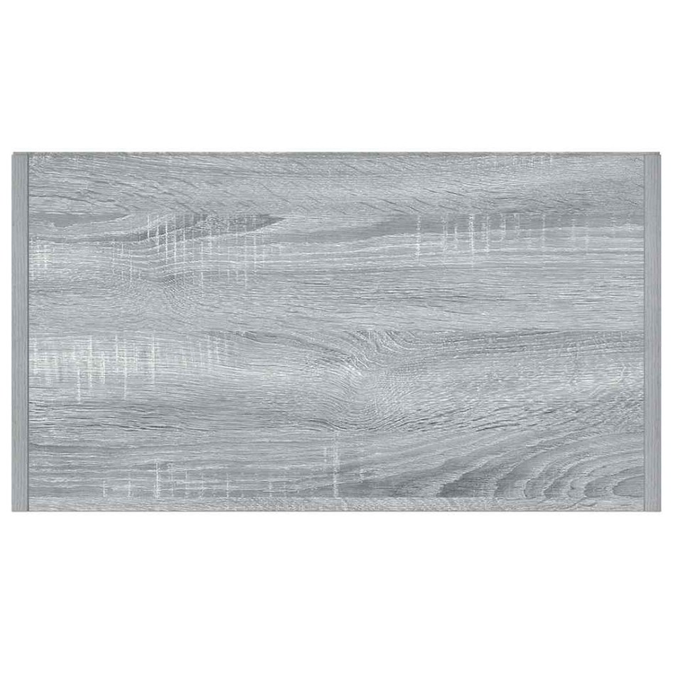 Armario de baño madera contrachapada gris Sonoma 60x33x80