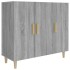 Aparador de madera de ingeniería gris Sonoma 90x34x80