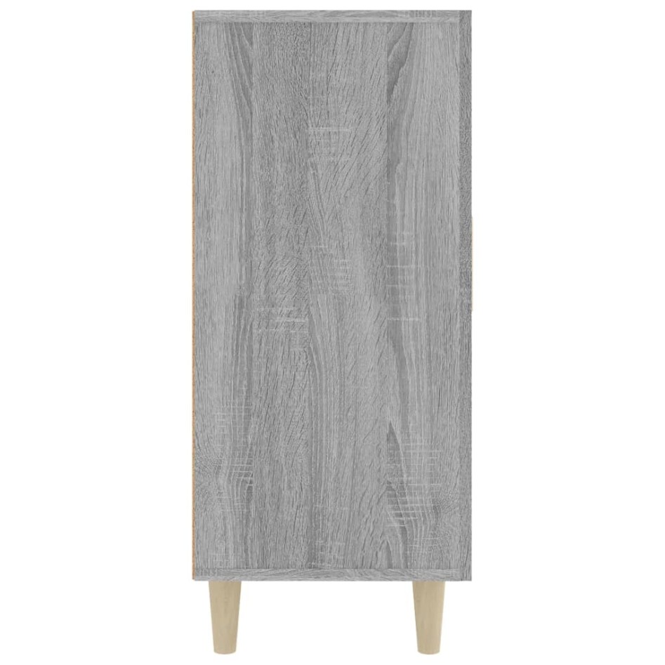 Aparador de madera de ingeniería gris Sonoma 90x34x80