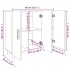 Aparador de madera de ingeniería gris Sonoma 90x34x80