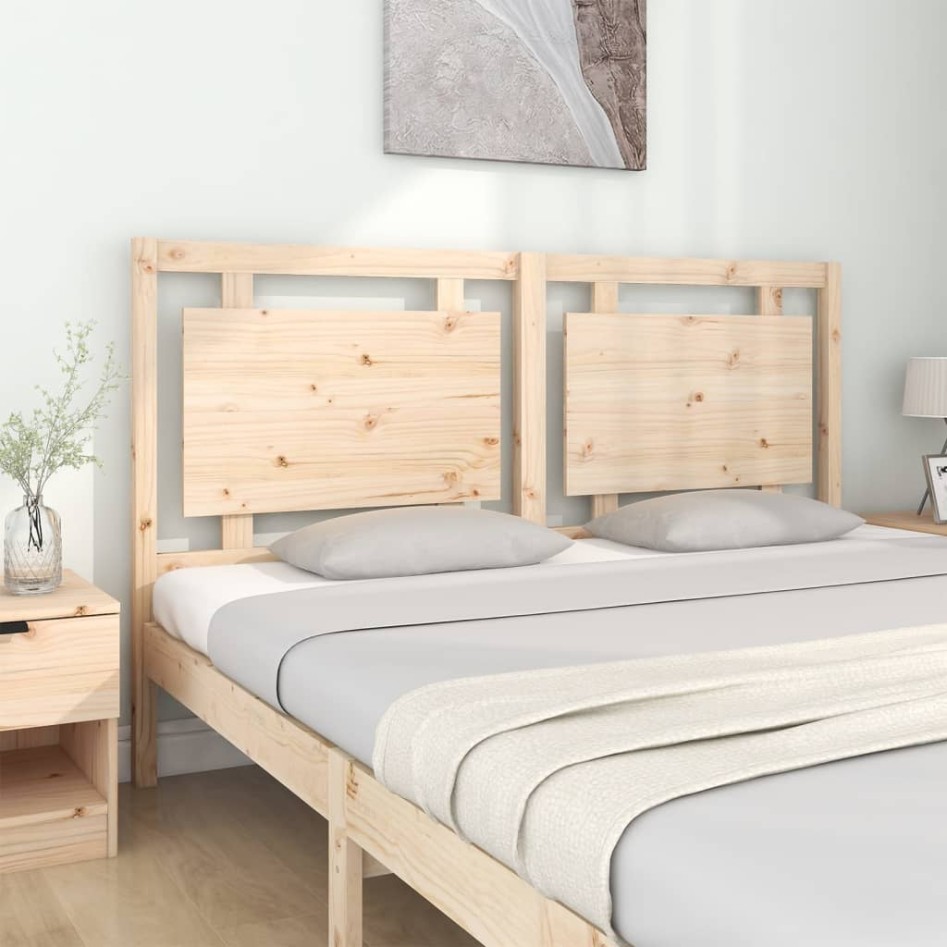 Cabecero de cama madera maciza de pino 165,5x4x100