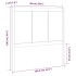 Cabecero de cama madera maciza de pino 105,5x4x100