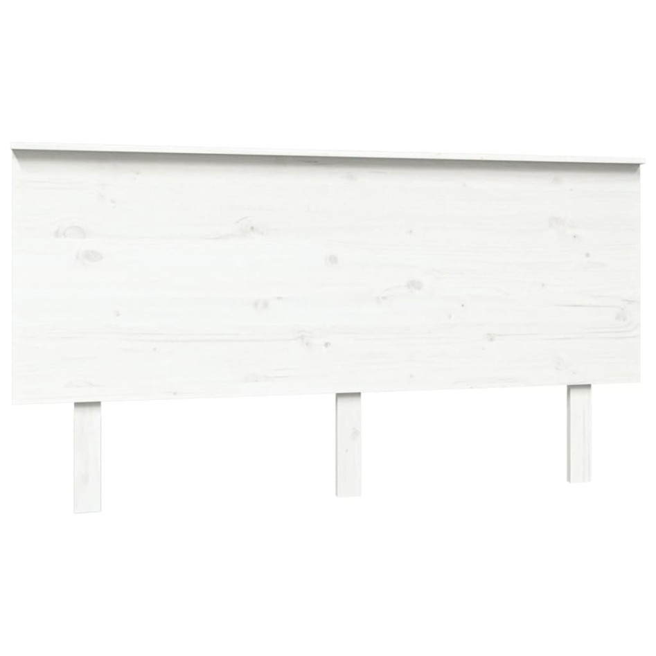 Cabecero de cama madera maciza de pino blanco 154x6x82,5