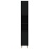 Armario de baño madera contrachapada negro 30x30x190