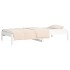 Sofá cama sin colchón madera maciza de pino blanco 80x200