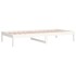 Sofá cama sin colchón madera maciza de pino blanco 80x200