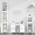Armario para lavabo madera contrachapada blanco 80x33x60