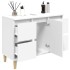 Armario para lavabo madera contrachapada blanco 80x33x60