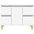 Armario para lavabo madera contrachapada blanco 80x33x60