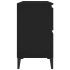 Armario para lavabo madera contrachapada negro 80x33x60