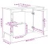 Armario para lavabo madera contrachapada negro 80x33x60