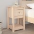 Mesitas de noche 2 uds madera maciza de pino 40x35x61,5