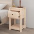 Mesitas de noche 2 uds madera maciza de pino 40x35x61,5