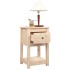 Mesitas de noche 2 uds madera maciza de pino 40x35x61,5