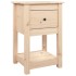 Mesitas de noche 2 uds madera maciza de pino 40x35x61,5