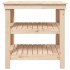 Banco de trabajo de madera maciza de pino 78,5x50x80