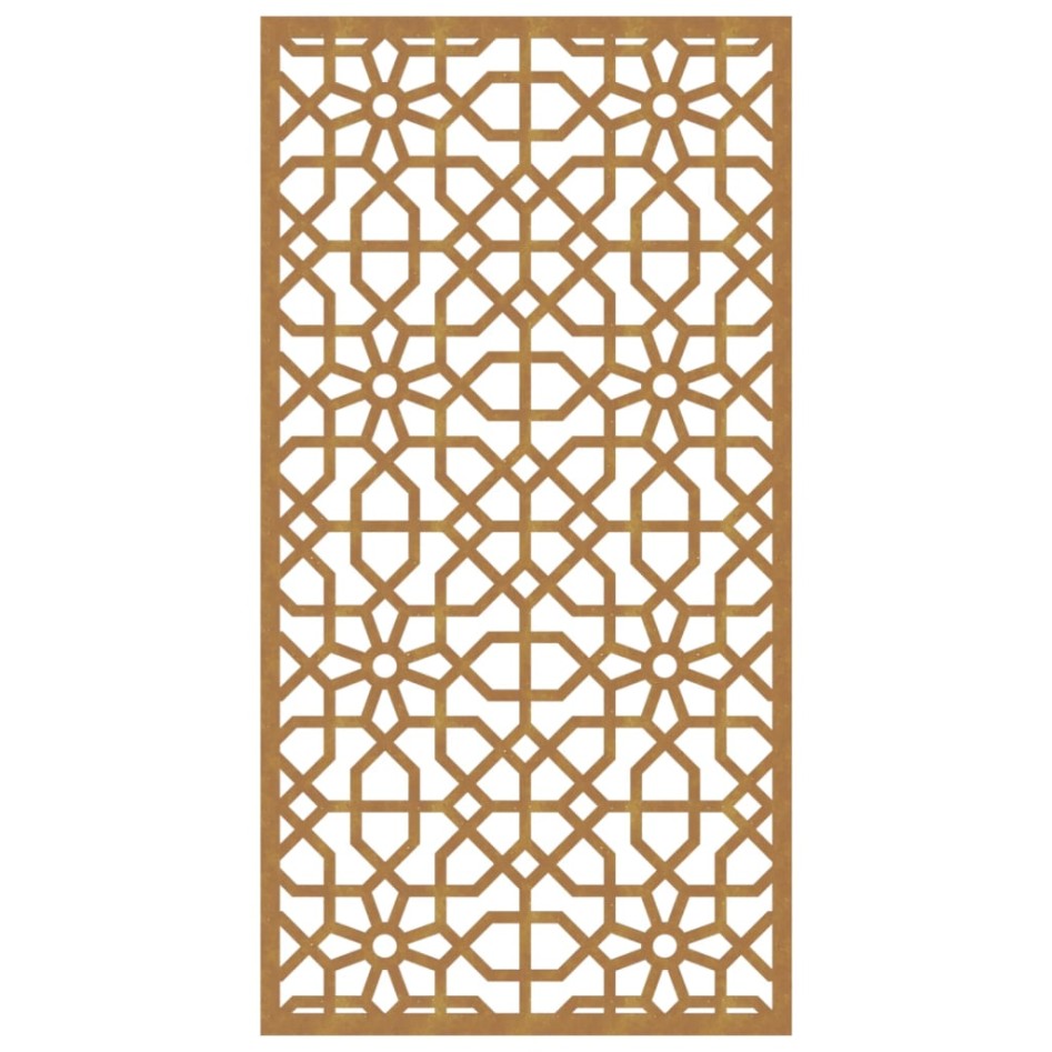 Adorno de pared de jardín acero corten diseño morisco 105x55