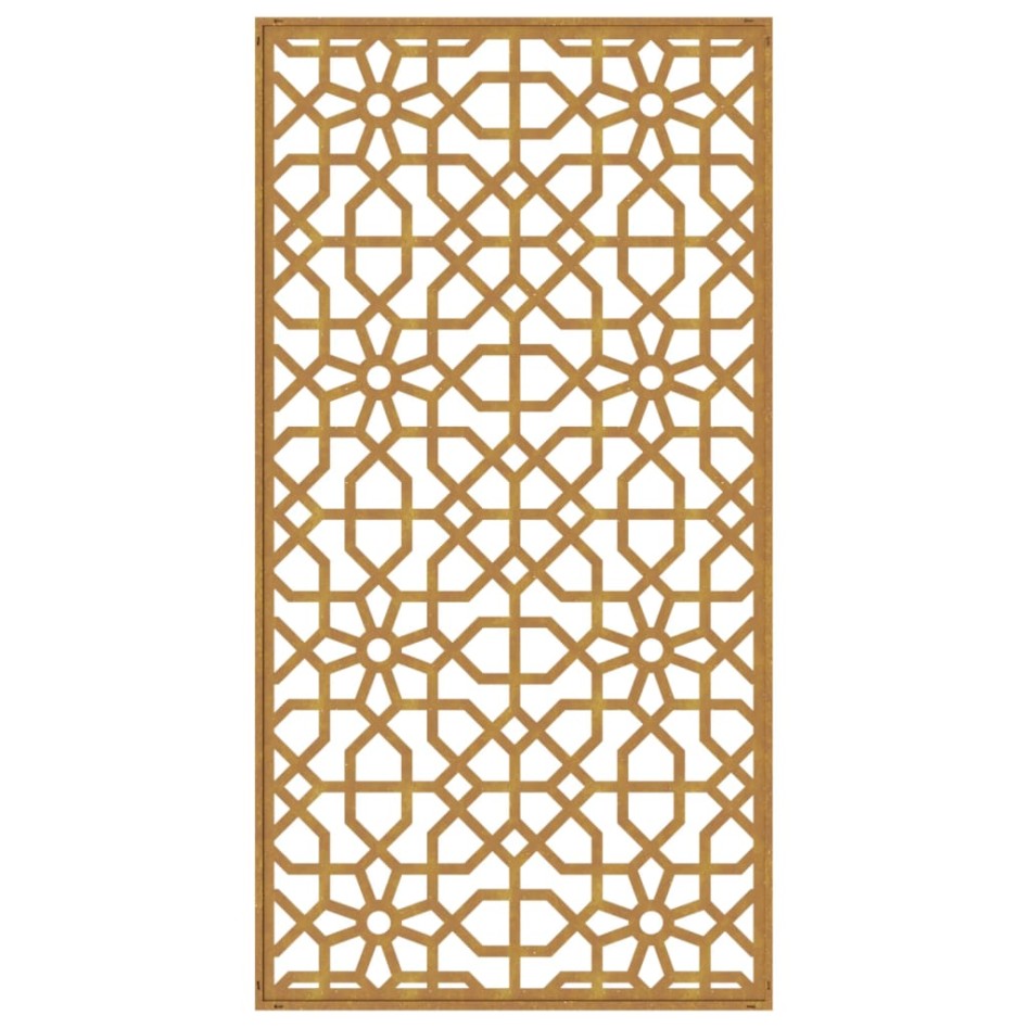 Adorno de pared de jardín acero corten diseño morisco 105x55