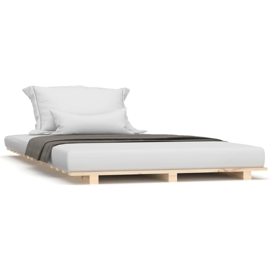 Estructura de cama madera maciza de pino 75x190