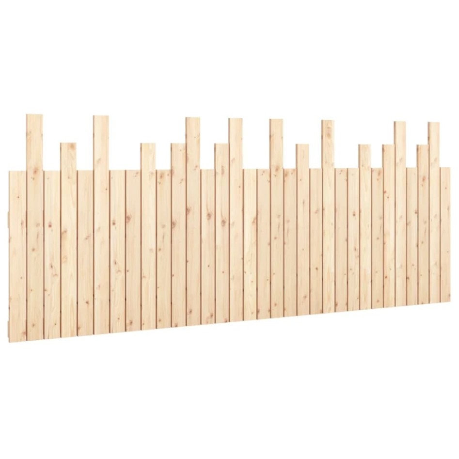 Cabecero de cama de pared madera maciza de pino 204x3x80