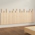 Cabecero de cama de pared madera maciza de pino 204x3x80