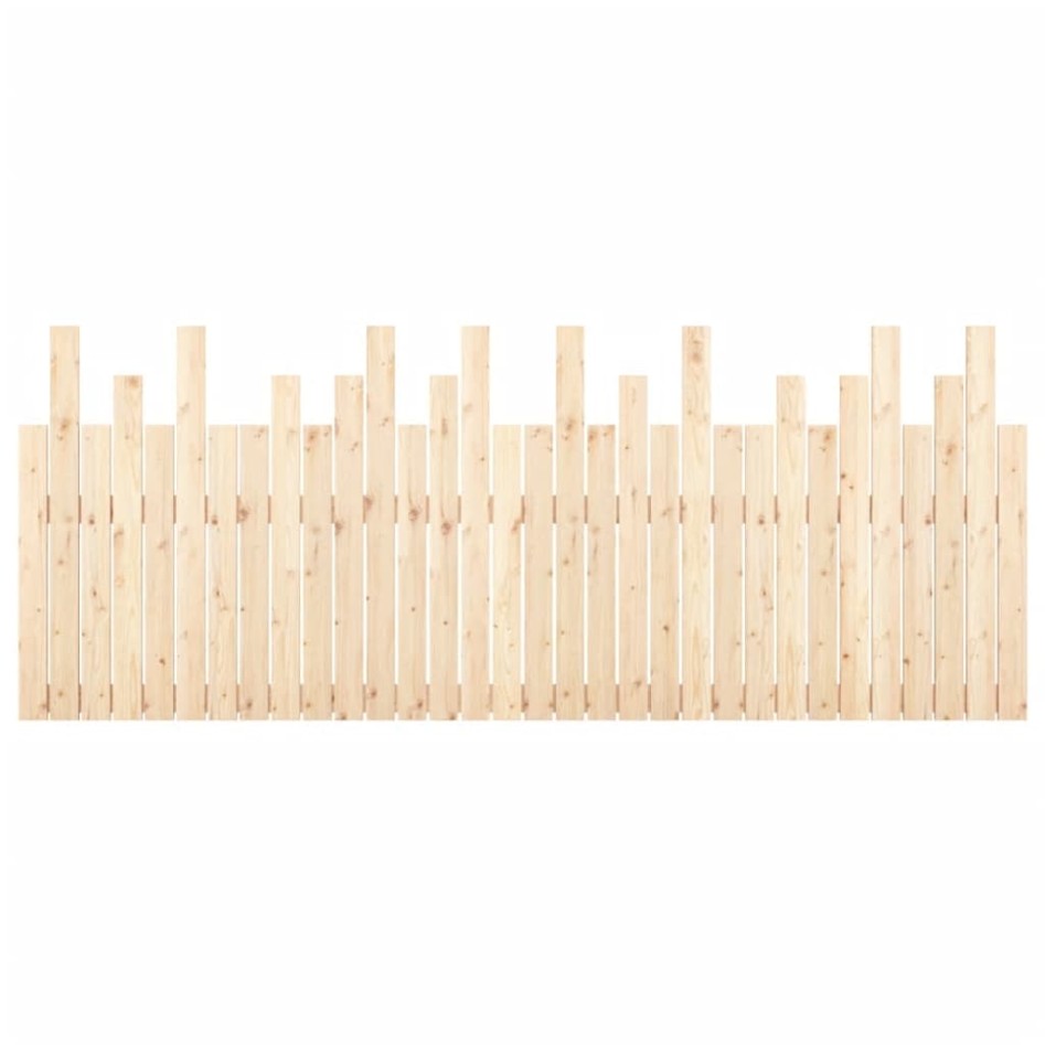 Cabecero de cama de pared madera maciza de pino 204x3x80