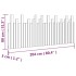 Cabecero de cama de pared madera maciza de pino 204x3x80