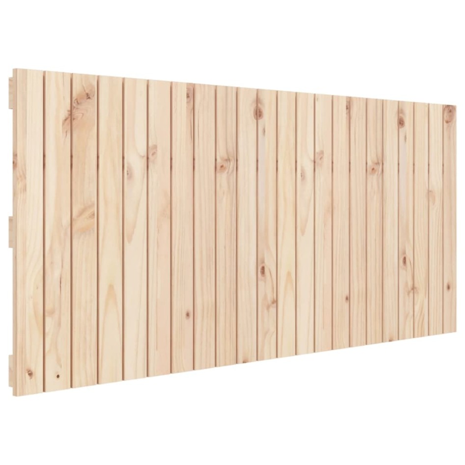 Cabecero de cama de pared madera maciza de pino 140x3x60