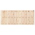 Cabecero de cama de pared madera maciza de pino 140x3x60