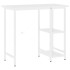 Escritorio para ordenador de MDF y metal blanco 80x40x72