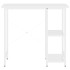 Escritorio para ordenador de MDF y metal blanco 80x40x72